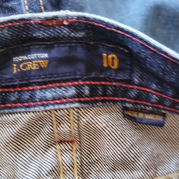 J. Crew Women's Straight-Leg Dark Blue Denim Jeans - Picture 9 of 10